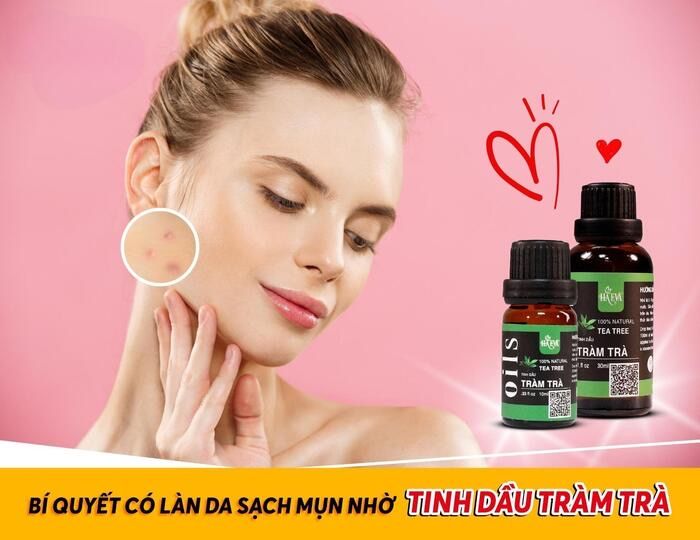 tinh dầu tràm trà trị mụn